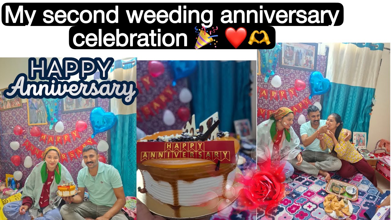 My second weeding anniversary celebration 🎉!! ❤️बेबी के साथ बनाया दूसरी शादी सालगिरा 🎂❤️