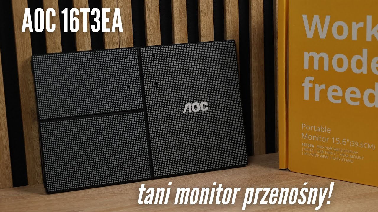 Tani monitor przenośny! AOC 16T3EA - Recenzja