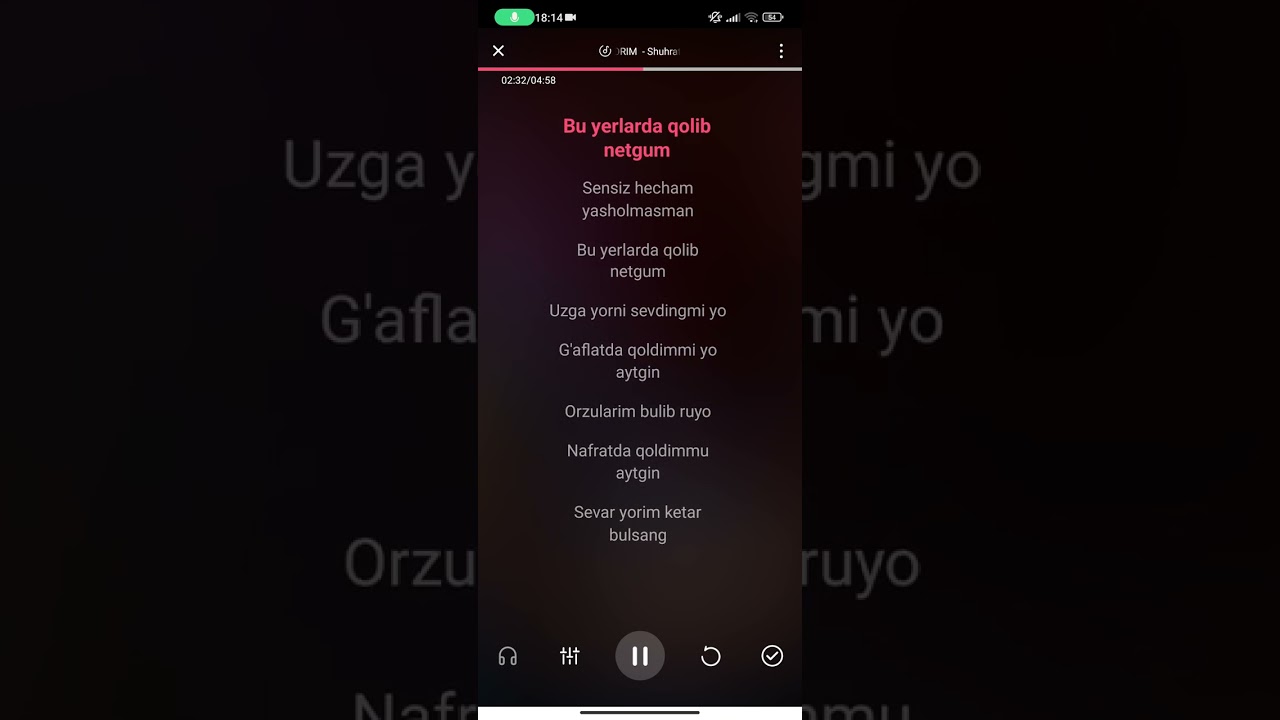 Shuhrat Qayumov- Sensiz hecham yawolmasman karaoke version
