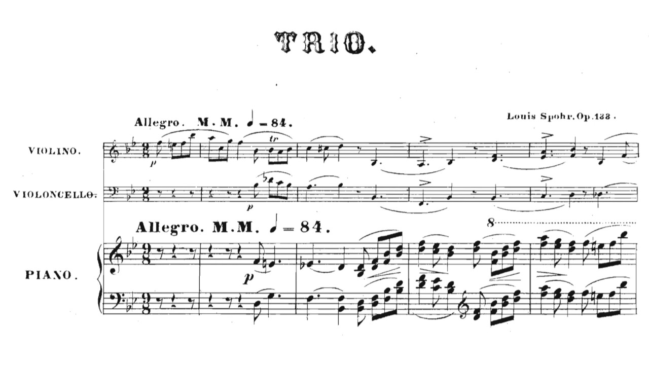 Louis Spohr - Piano Trio No. 4, Op. 133 (1846)