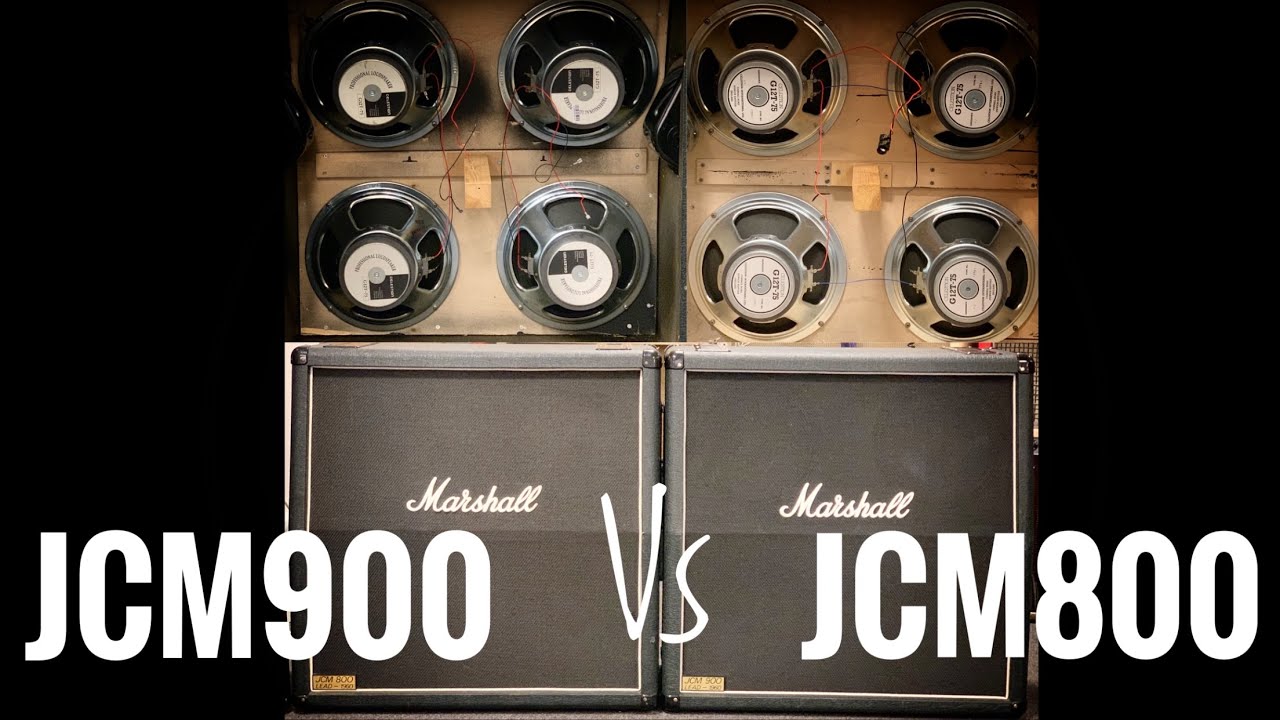 Marshall JCM800 vs JCM900 4x12 Comparison