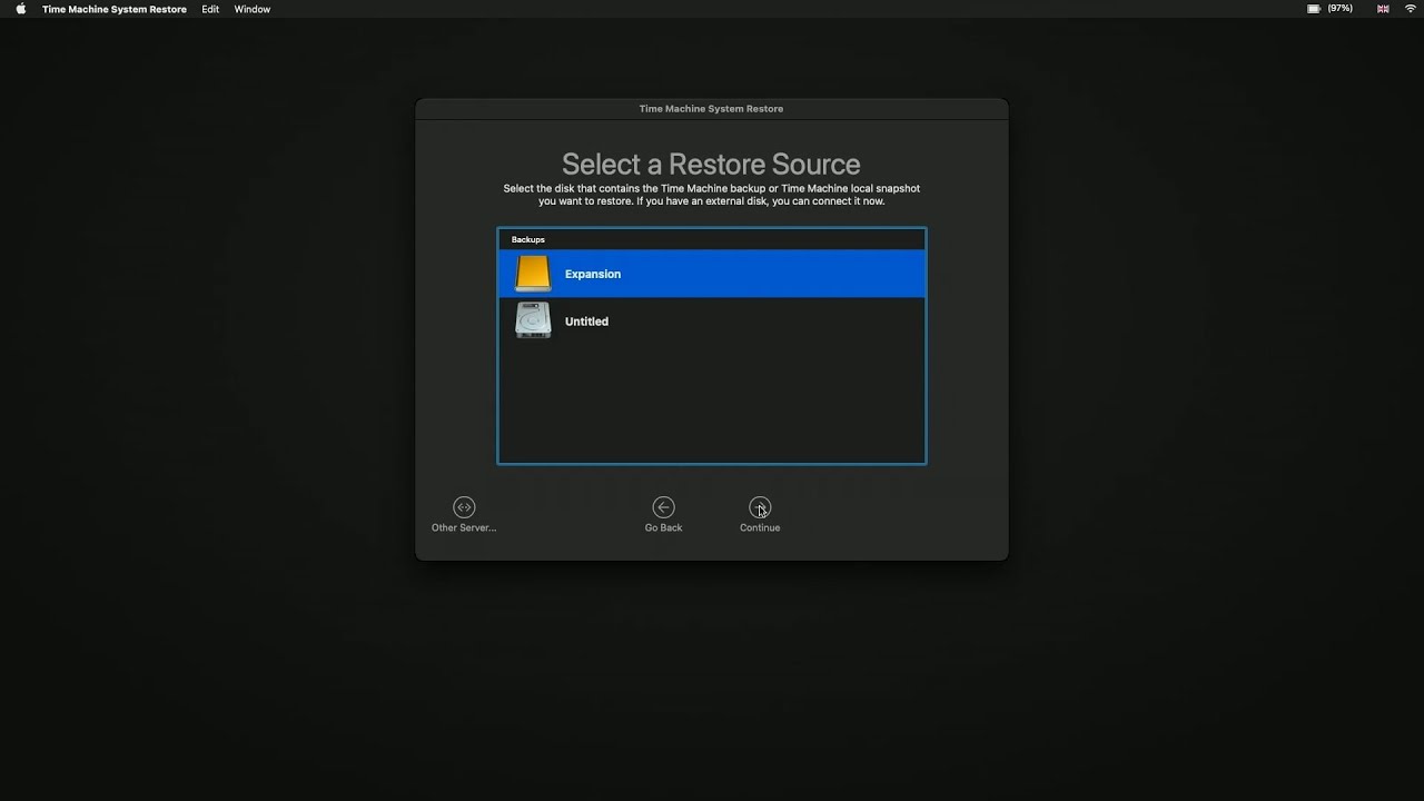 Как восстановить macOS до предыдущего состояния на компьютере Apple серии M с помощью резервной к...