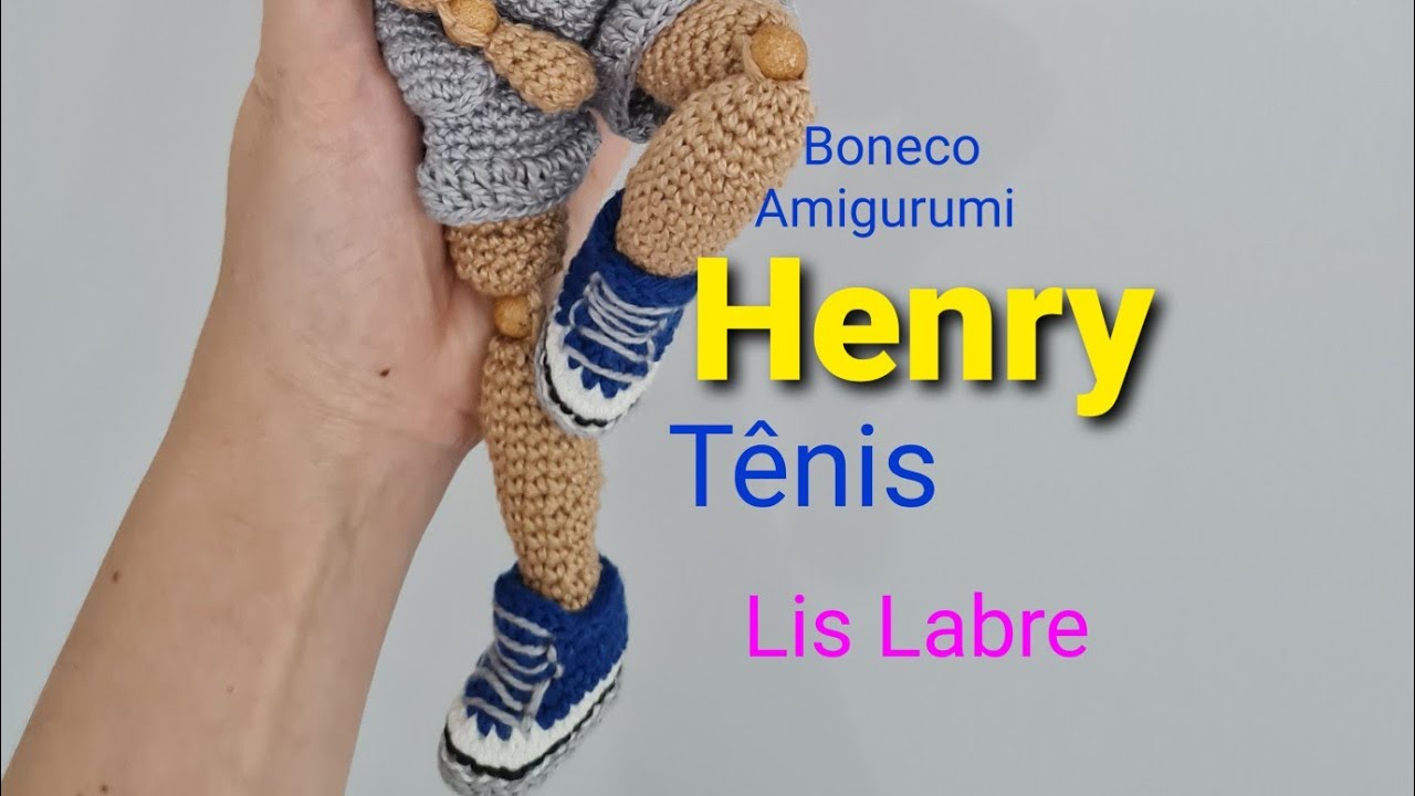 Henry e Clara- Tênis- Boneca Amigurumi