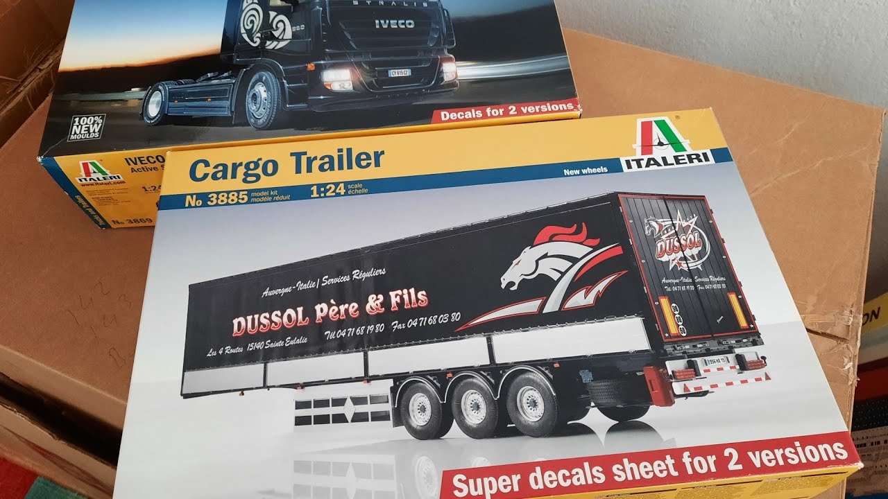 Italeri 3885 cargo trailer  1/24 #italeri
