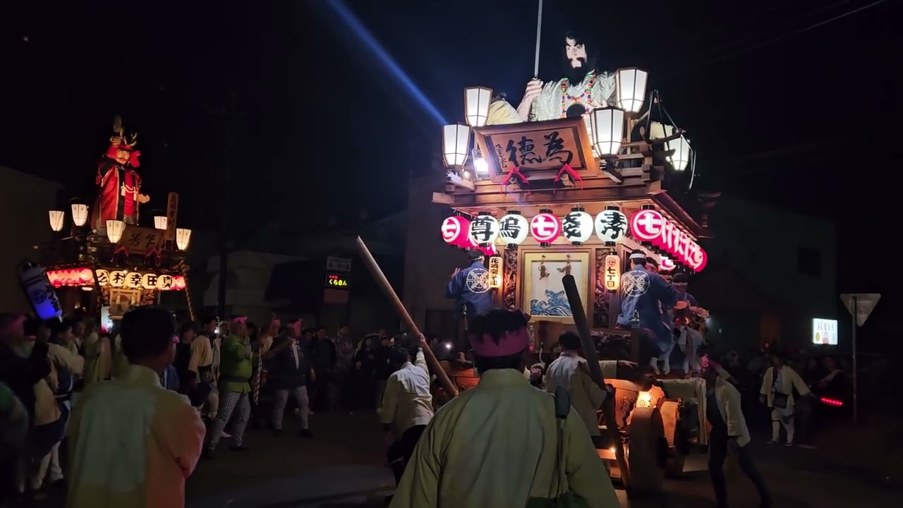 潮来七丁目人形御頭制作125周年 のの字廻し 花崎囃子連 2025/11/08