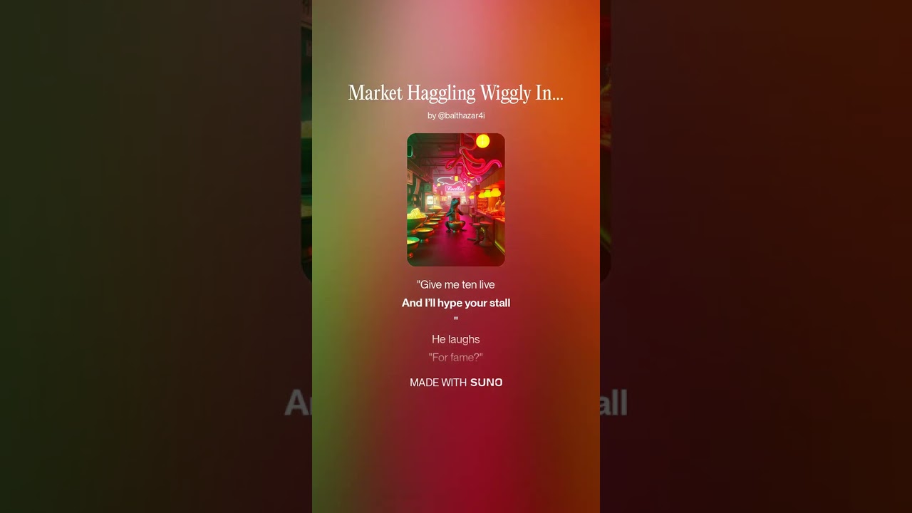 Market Haggling Wiggly Ingredients
