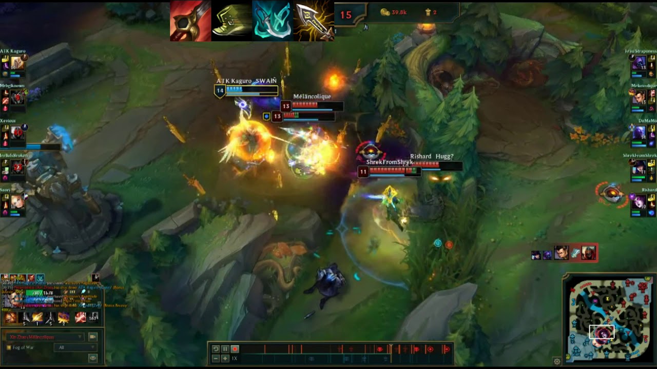 Full critical chance jungle Xin Zhao One Shot / Ксин Жао сборка на шанс критического удара в лесу