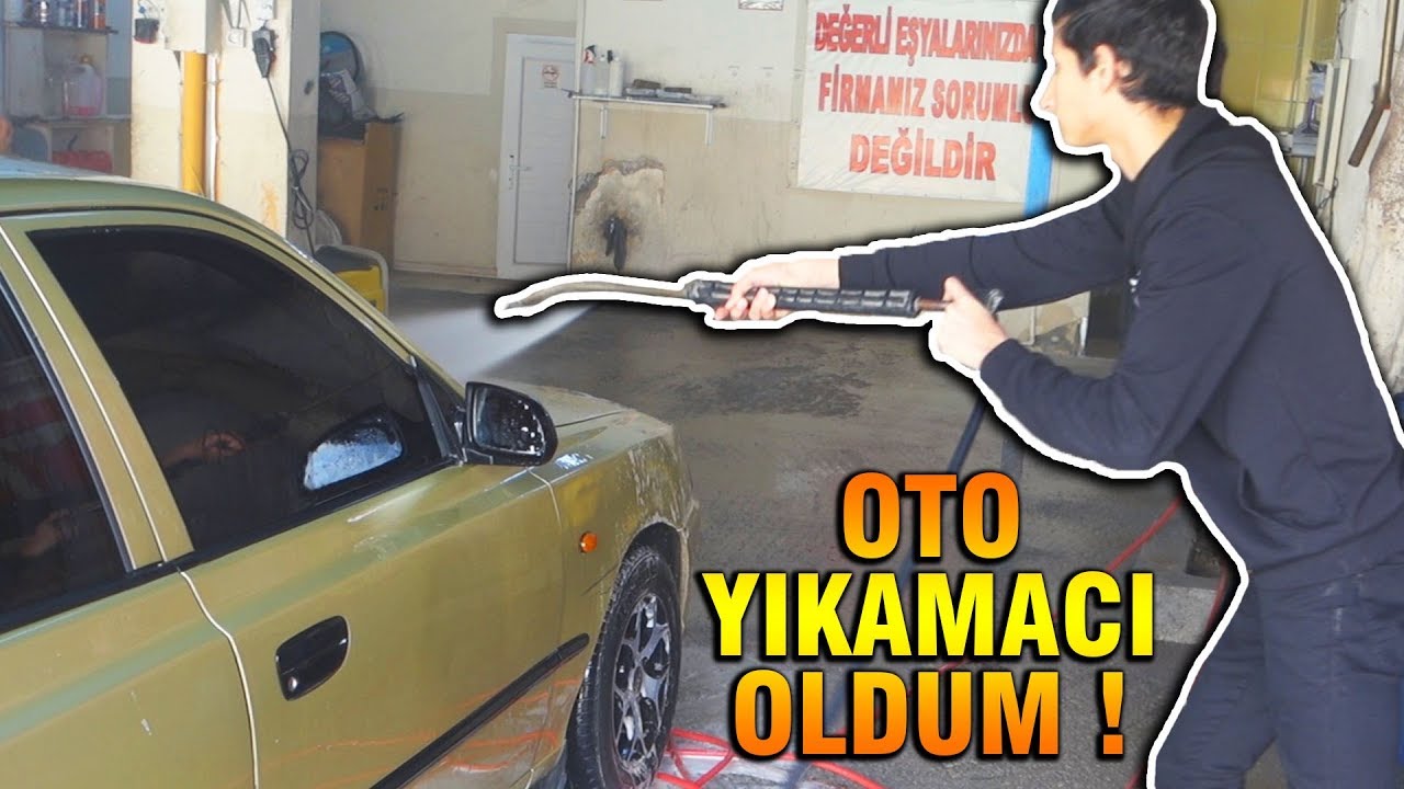 1 GÜN BOYUNCA OTO YIKAMACI OLMAK !