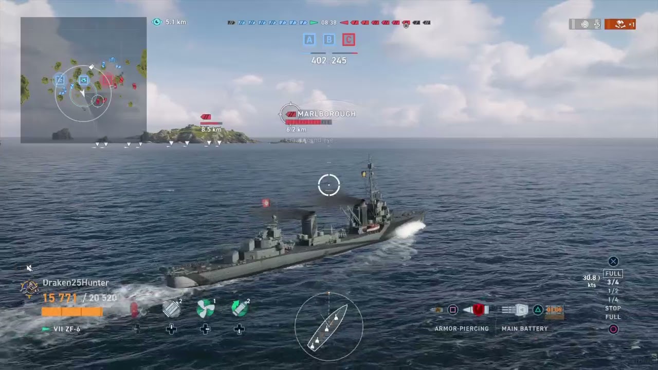 World of Warships: Legends ZF-6 Very Strong Current Meta