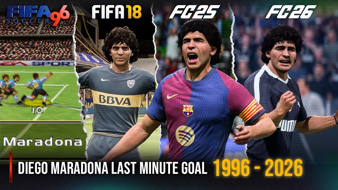 Гол Марадоны на последних минутах в каждой игре FIFA | 1996 - 2026 |
