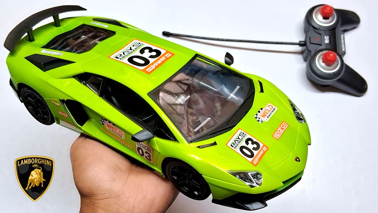 WizToy Italian RC Lamborghini Aventador Car Unboxing & Testing - Gyan Unboxer TV