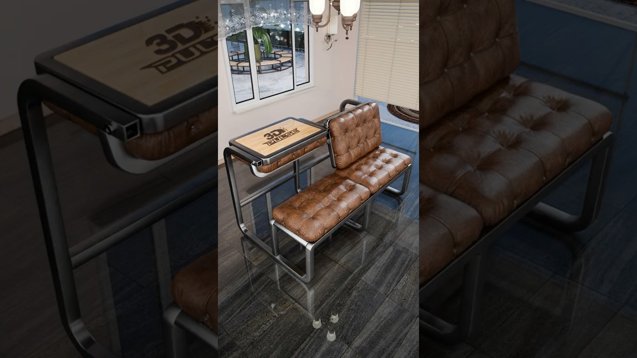 Luxury Leather Sofa With Hidden Table Transformation | Smart Space-Saving Sofa to Table