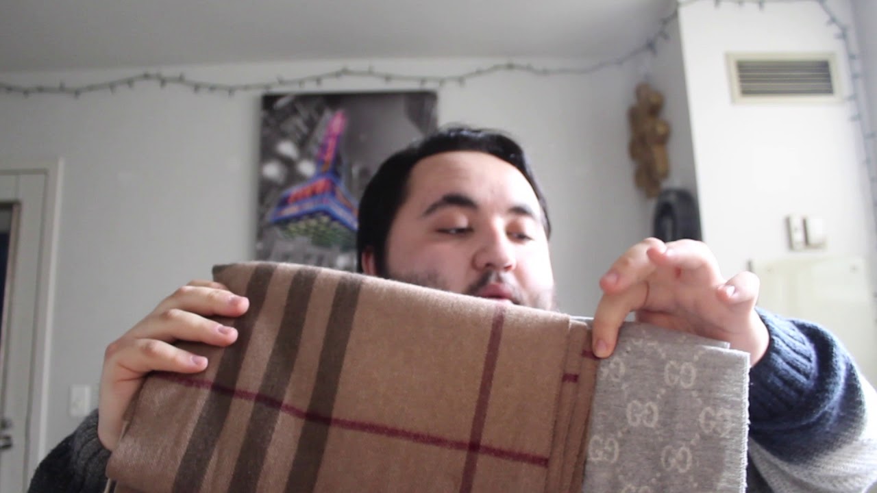Gucci scarf revew: comparision to Burberry