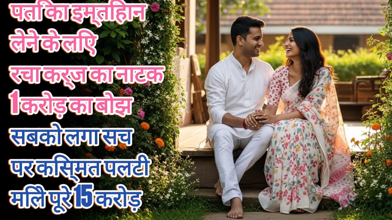 पति का इम्तिहान लेने के लिए रचा 1 करोड़ के कर्ज का नाटक! मिला 15 करोड़? 😱