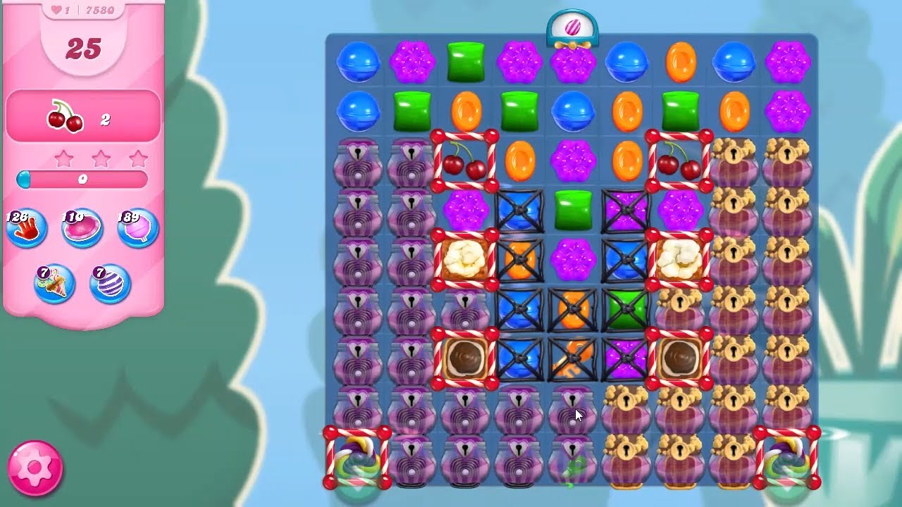 Candy Crush Saga LEVEL 7580 NO BOOSTERS