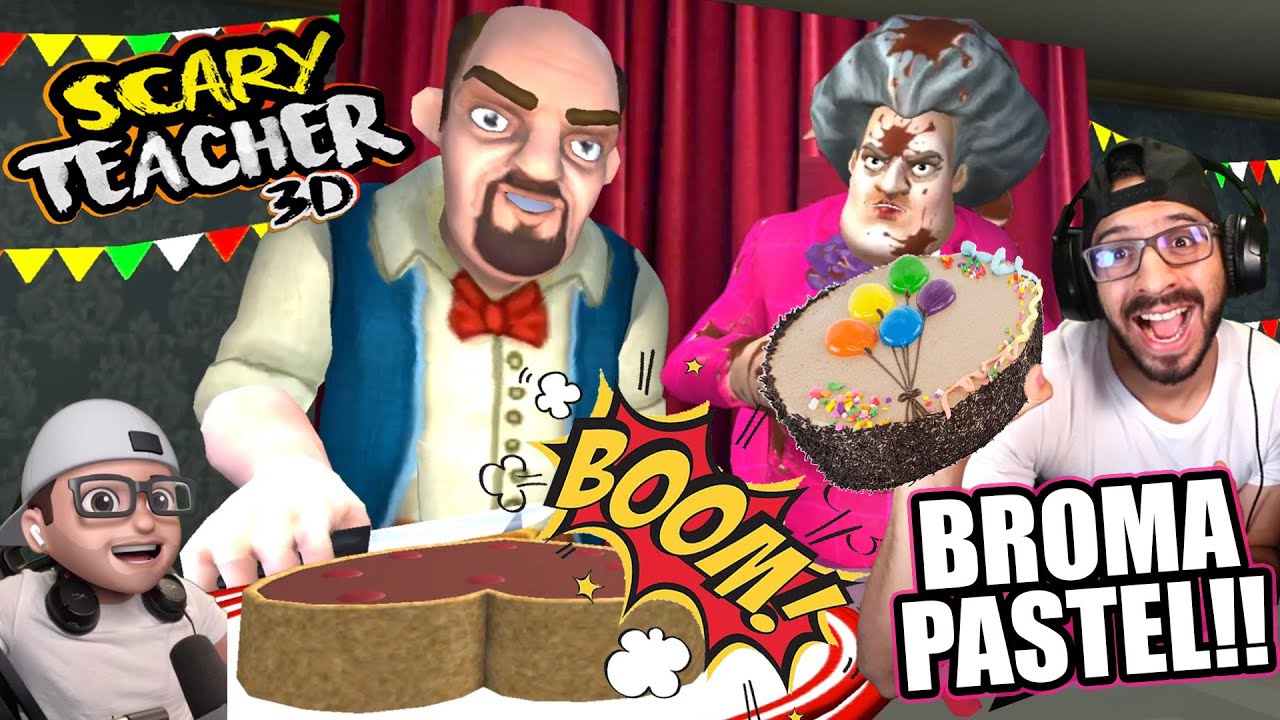 BROMA CON PASTEL A LA MAESTRA LOCA | BROMAS CON GLOBOS A LA MAESTRA | Juegos Luky