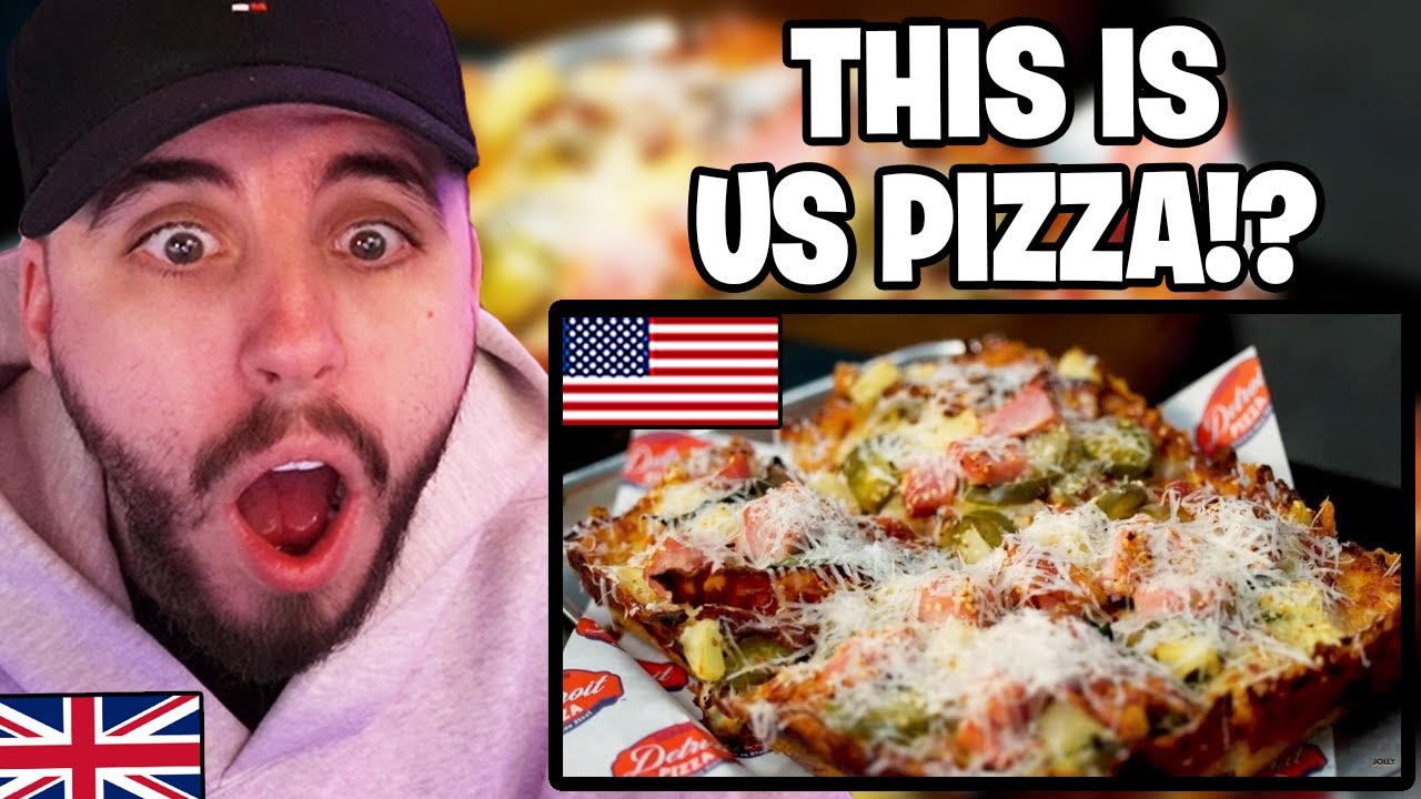 Brit Reacts to British Grandad tries American Detroit Pizza for the first time!