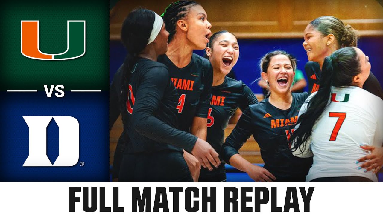 Miami vs. Duke Full Match Replay | 2024 ACC Volleyball