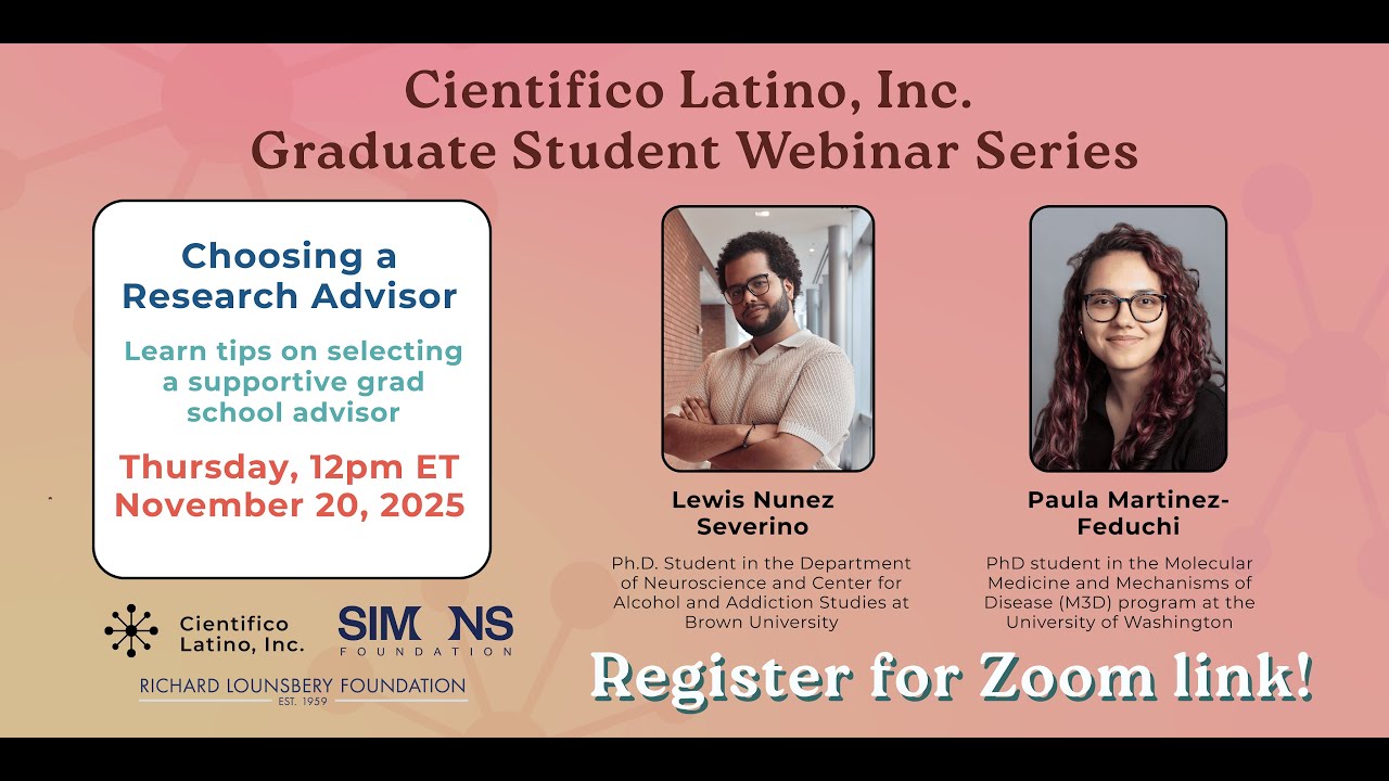 First-Year Graduate Student Program: Choosing a Research Advisor
