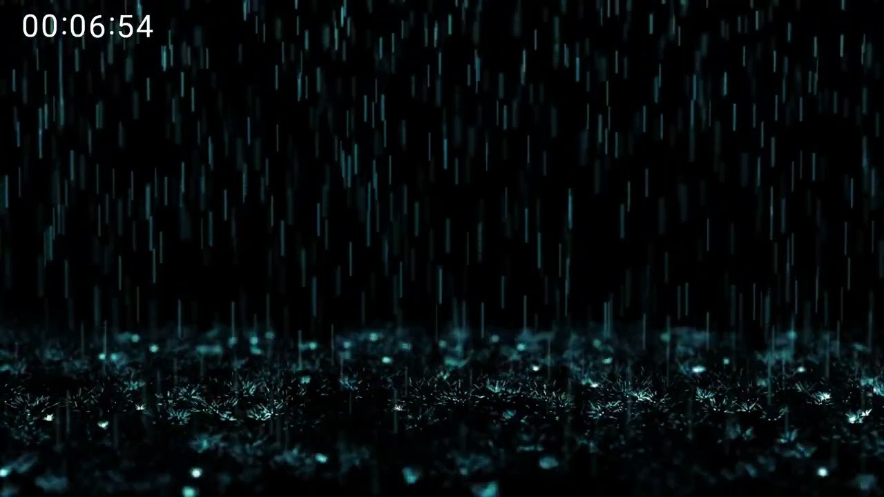 2 hours of soothing rain sounds with timer