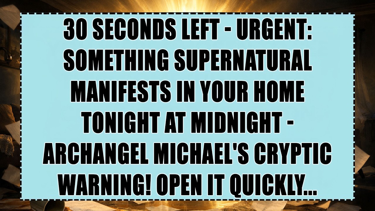 30 SECONDS LEFT - URGENT: Something SUPERNATURAL Manifests In Your Home...
