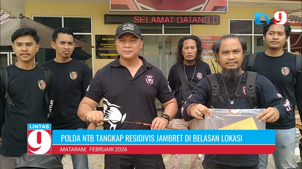 BERAKSI DI PASAR BERTAIS, RESIDIVIS JAMBRET DITANGKAP TIM PUMA POLDA NTB 