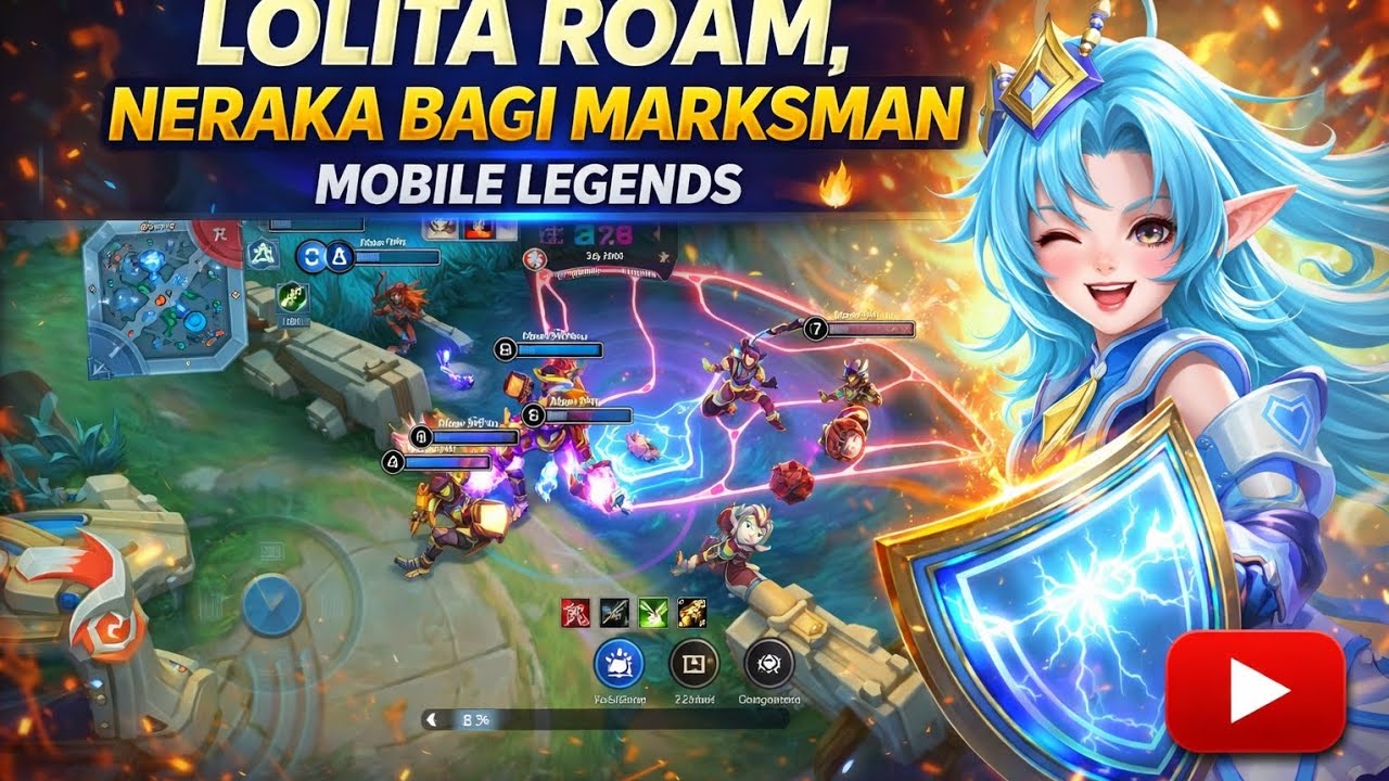 LOLITA ROAM = NERAKA MARKSMAN 🔥 | MOBILE LEGENDS