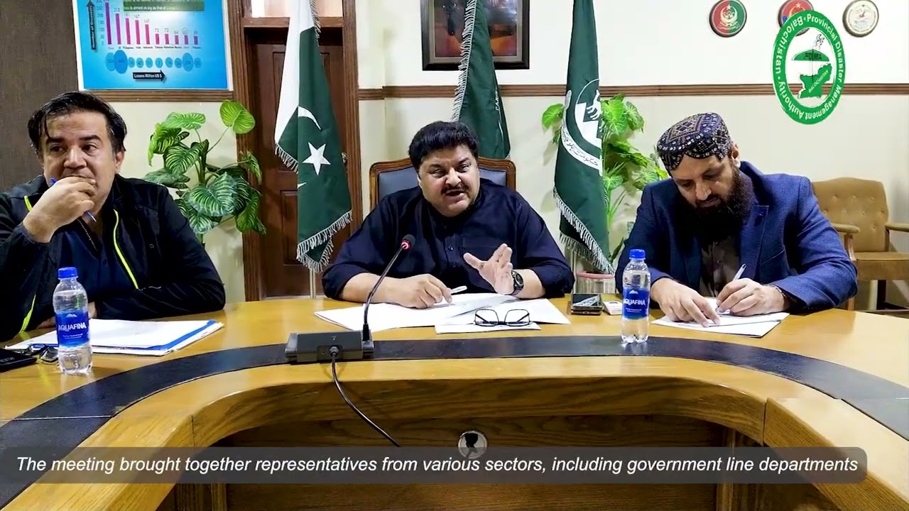 Winter Contingency Plan 2024-2025 at PDMA Balochistan, chaired by Mr. Naveed Ahmed