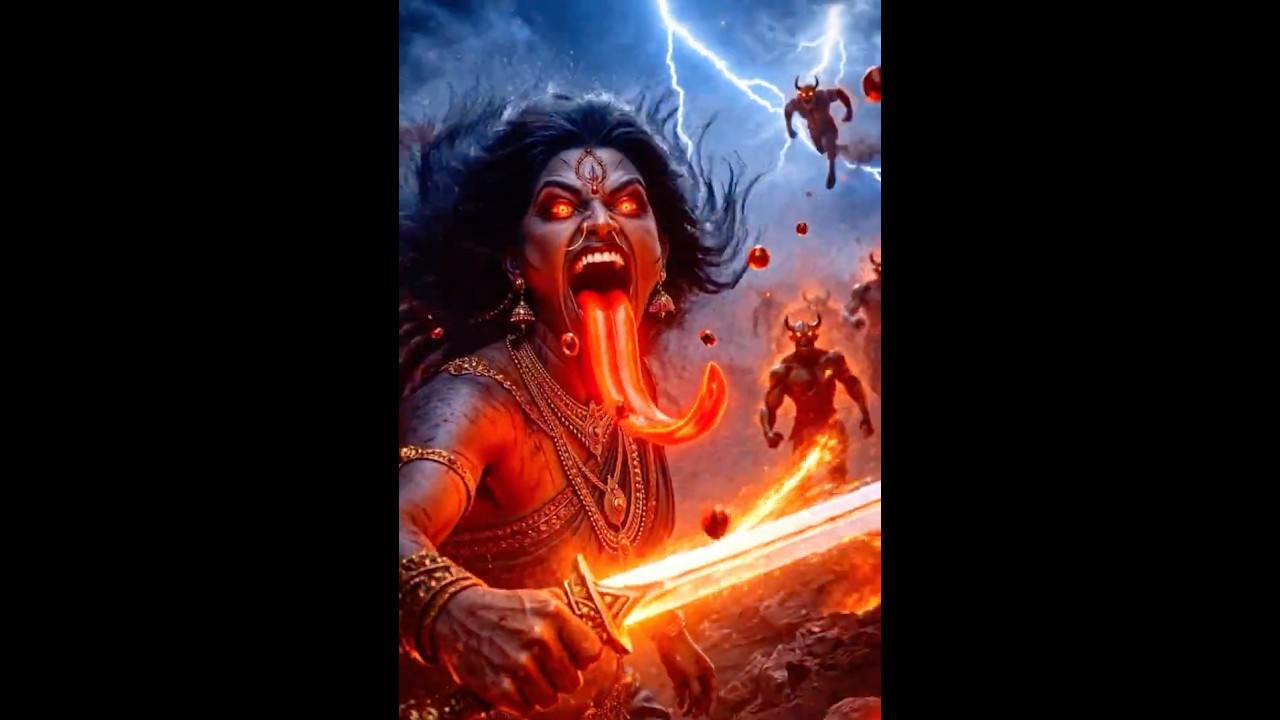 How Maa Kali Stopped the Demon Who Multiplied With Blood | Hindu Mythology | #kali #trendingshorts