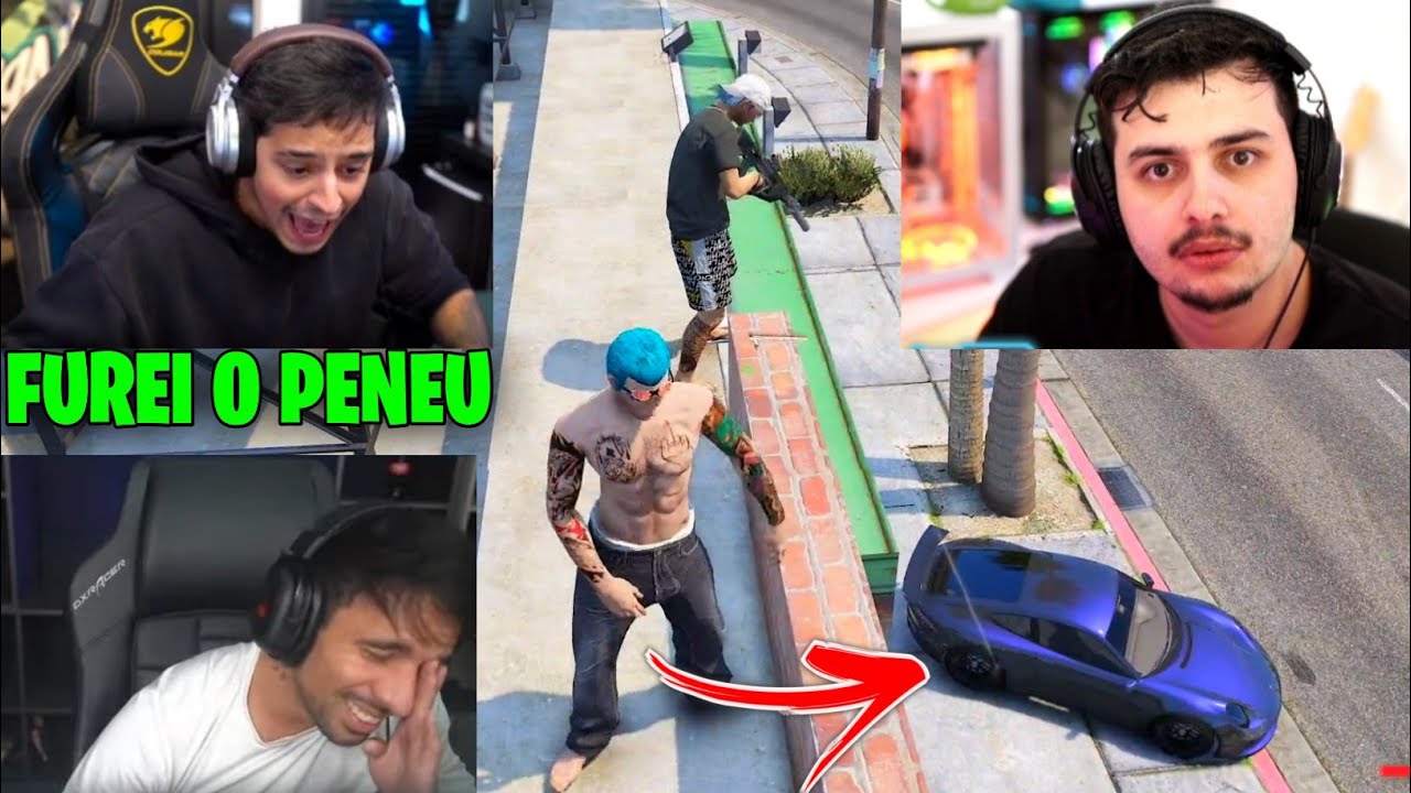 PIUZINHO GABE CORINGA E TODURO TROLLANDO GERAL NO GTA !!!