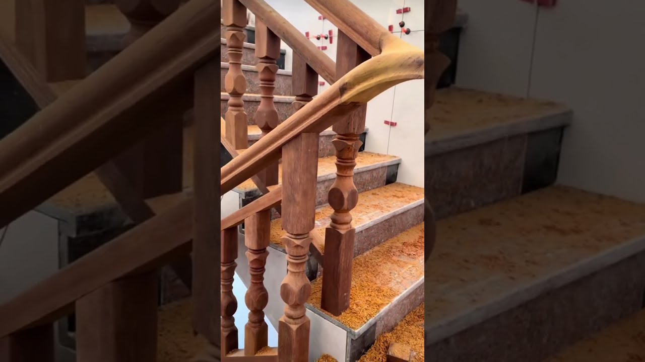 Solid Wood Stair Handrail Elbow Joinery