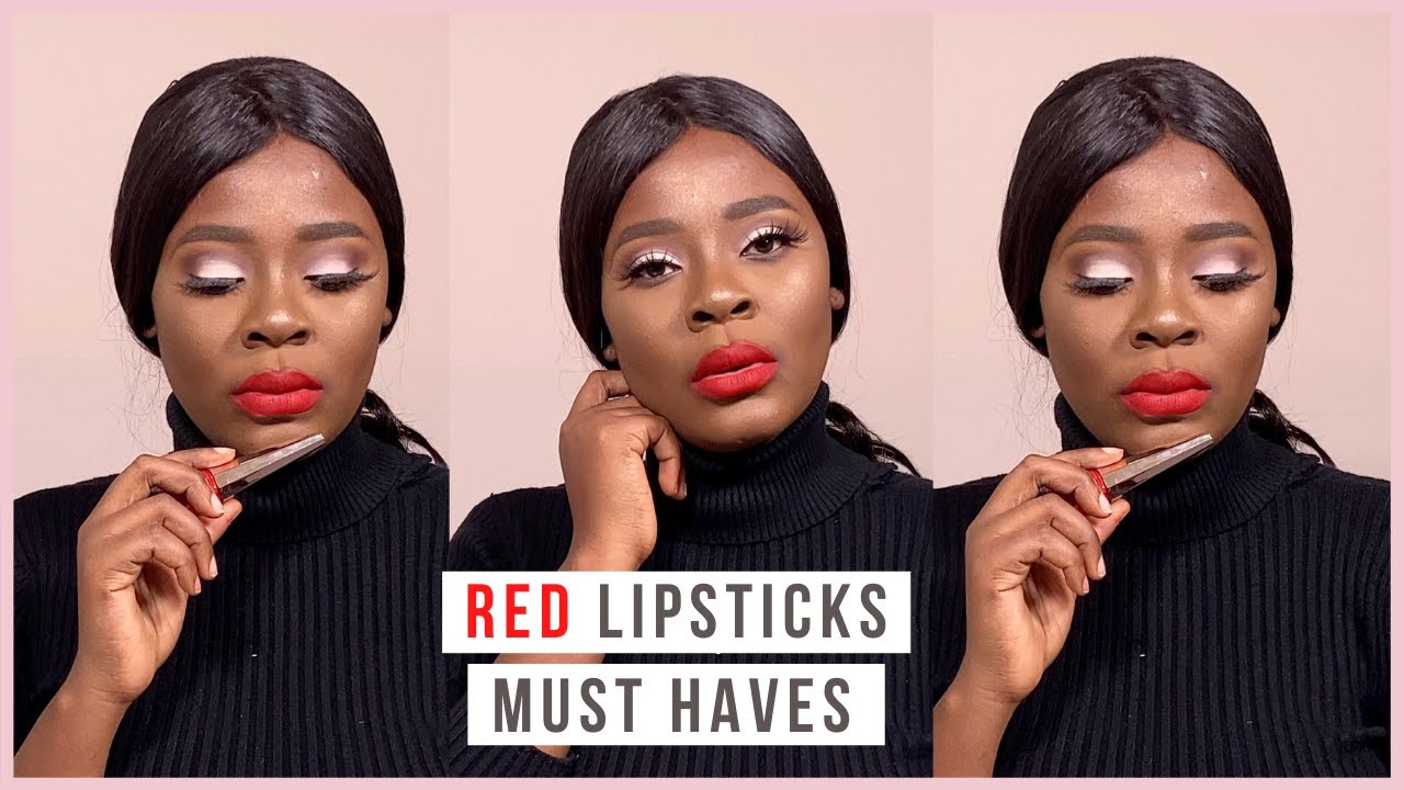 TOP 5 MUST HAVE RED LIPSTICKS FOR BLACK WOMEN/ WOMEN OF COLOUR FOR THE HOLIDAY| HOLIDAY RED LIPSTICK