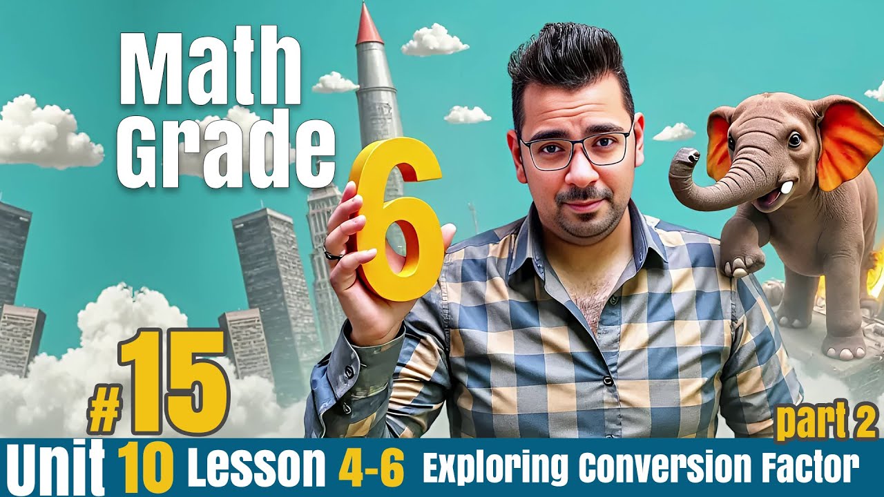 Math | grade 6 | Unit 10 | Lesson 4-6  | Exploring Conversion Factor | Part 2