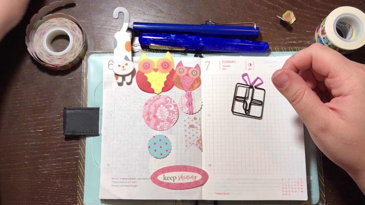 Hobonichi with Me- Stationery Tag- January 6th, 2018