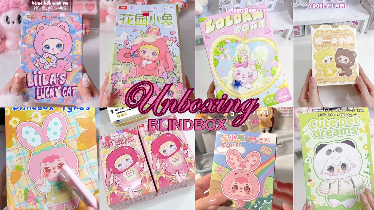 Распаковка|| Коллекция невероятно милых видео распаковки Blindbox, в стиле кокетства🎀, юки, лила,...