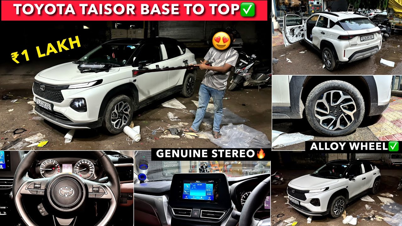 Finally! Taisor Base Model की Modification वो भी इस Rate पर😱 Toyota Urban Cruiser TAISOR MODIFIED
