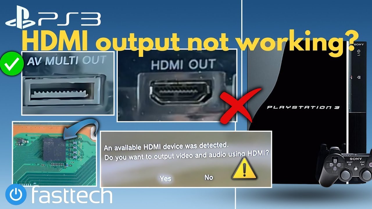 PS3 No HDMI Out Repair Guide (Video IC Chip Replacement)