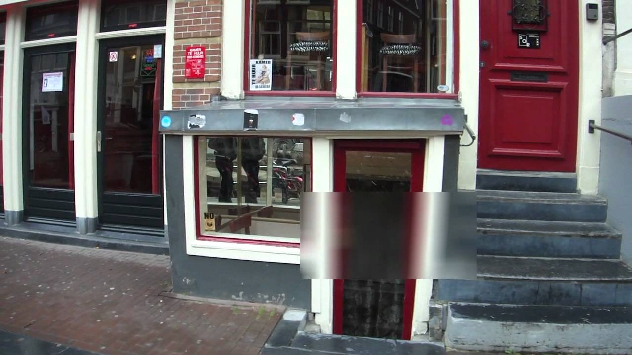 Amsterdam Red Light District Canal Windows