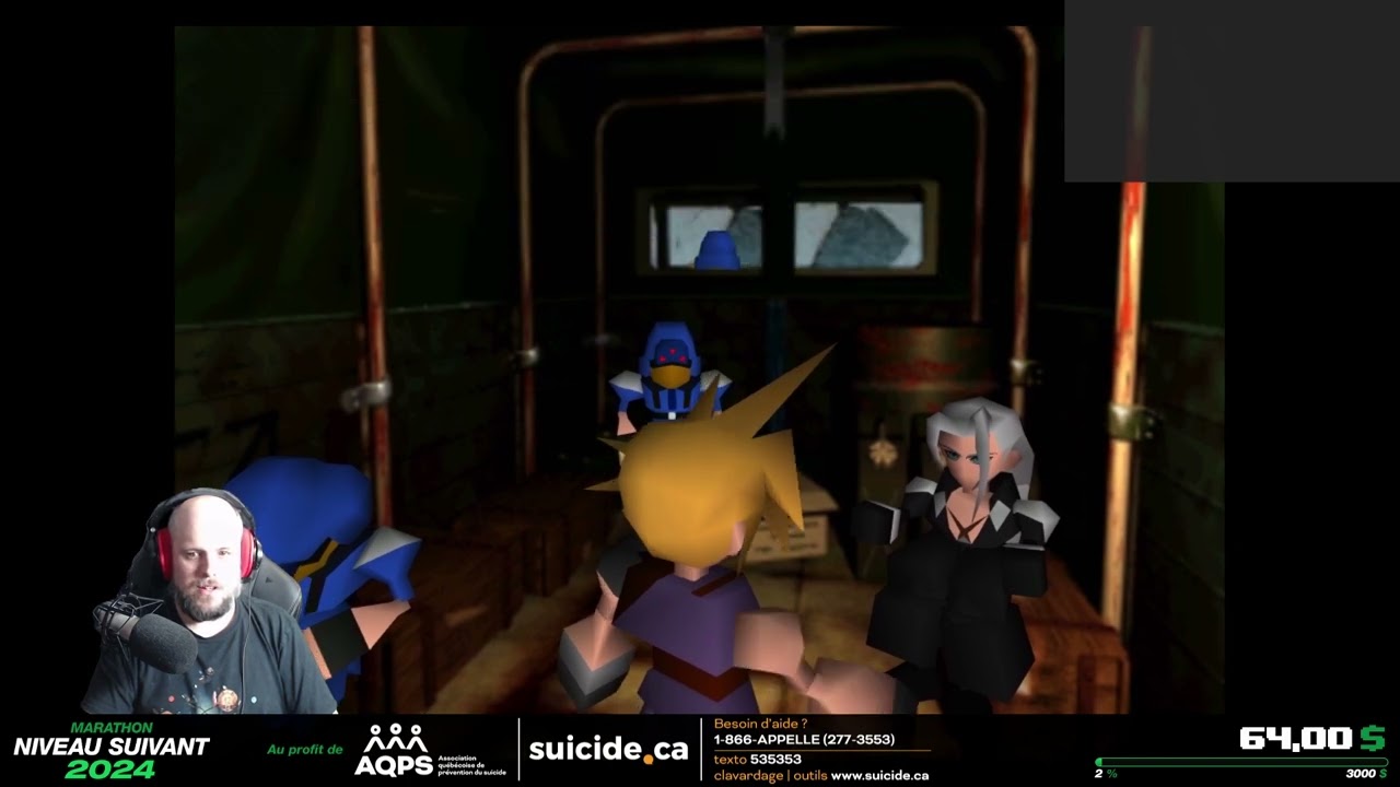 Final Fantasy VII (1997) avec Dan - Marathon Niveau Suivant 2024 - 16 mai 2024