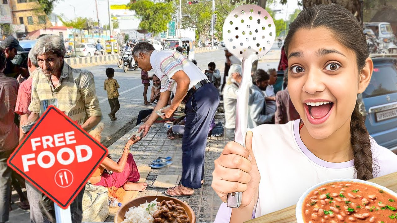 Rajma Chawal to needy people ❤️ | The Helping Roamer
