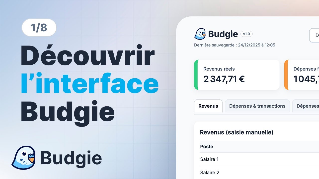 Budgie : découverte de l’interface et prise en main (1/8)