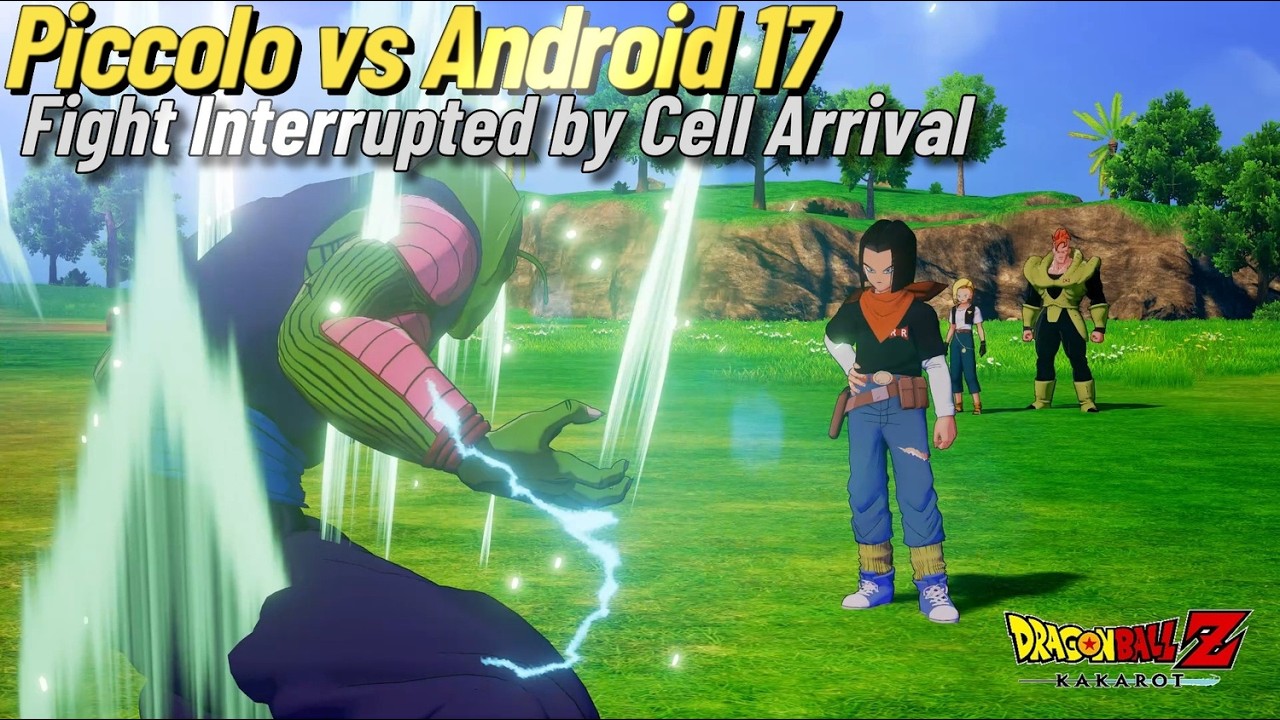 Piccolo Vs Android 17 While Cell Closes In | Android Saga