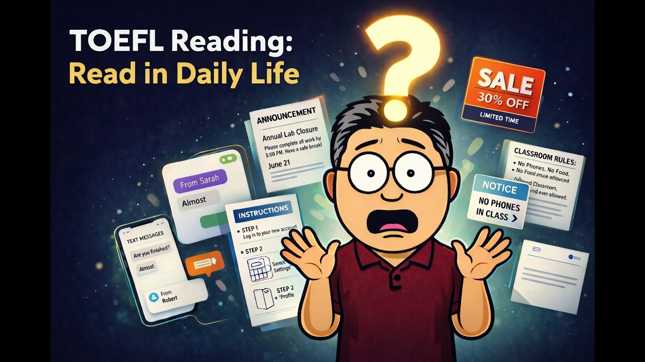 TOEFL Reading:  Read in Daily Life