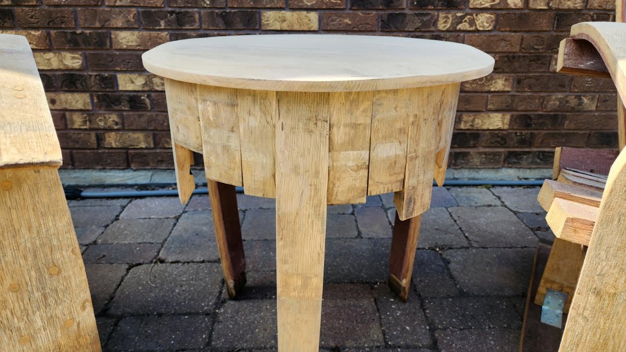 Wine Barrel Table