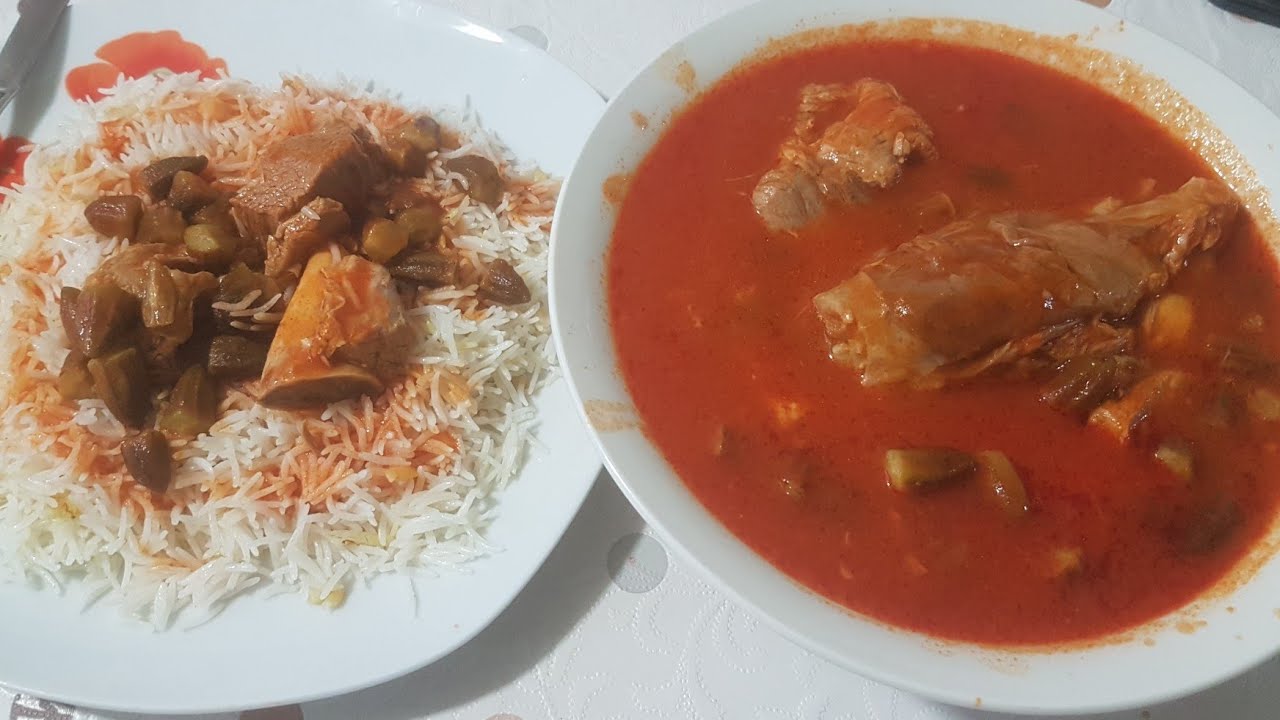 جونيه تي دروستكردني شلەی بامێ . chonyati drwst krdni shlai bame . عمل بامية باللحم  _ خواردنى كوردى