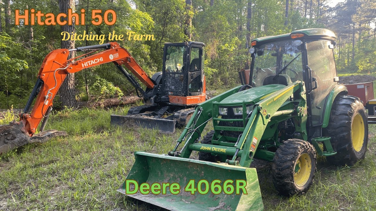 Ditching with the new Hitachi 50U mini excavator