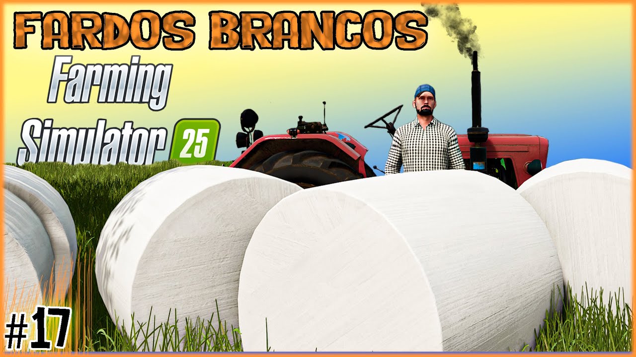 17 - Trator quebrado e fardos embalados - Farming Simulator 25