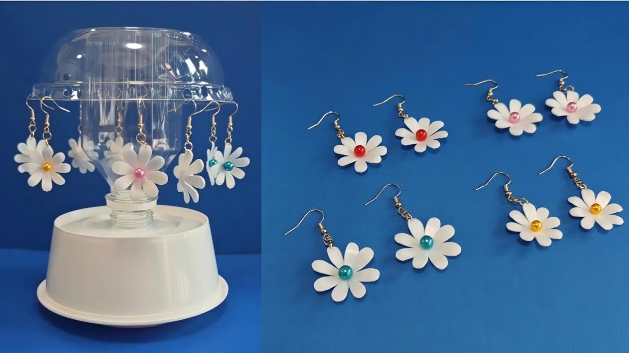 Plastic Earrings DIY 塑膠瓶耳環 (EP80) 