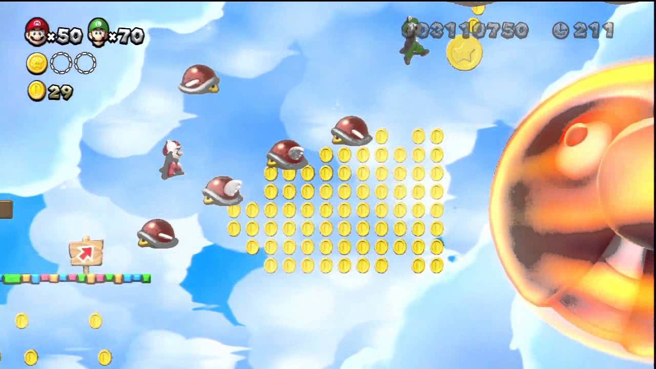 New Super Mario Bros. U - Jungle Cassis - 5-Secret : Raid a&eacute;rien