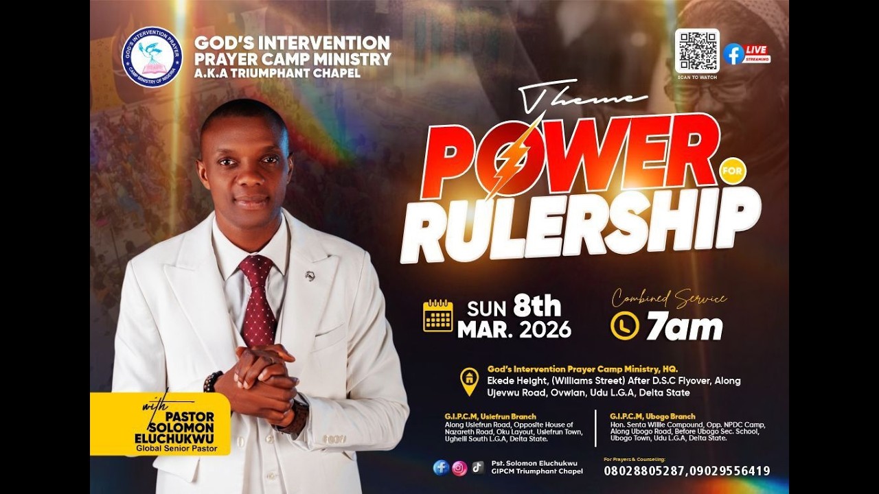 POWER FOR RULERSHIP WITH PST SOLOMON ELUCHUKWU
